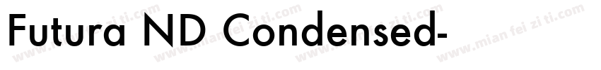 Futura ND Condensed字体转换